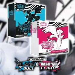 POKEMON TCG Scarlet & Violet 10.5 White Flare & Black Bolt Elite Trainer Box - Image 1