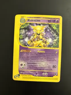 Alakazam 33/165 Set Expedition Rare Card Pokemon Eng Poor Heavily Played Damage - Image 1