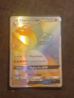 Pokemon - Charizard GX Rainbow Secret Rare Burning Shadows 150/147 - Image 2