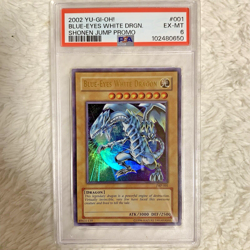 PSA6 YU-GI-OH Blue-Eyes White Dragon 2002 JMP-001 Shonen Jump Promo #1 KONAMI - Image 1