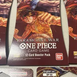 One Piece TCG OP-02 Paramount War Sleeved Booster Packs Sealed English LOT of 5 - Image 4