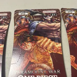 One Piece TCG OP-02 Paramount War Sleeved Booster Packs Sealed English LOT of 5 - Image 5