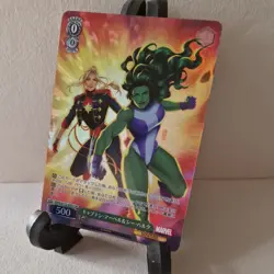 Weiss Schwarz Marvel Vol.2 She Hulk And Captain Marvel MAR/S113-043S SR - Image 2