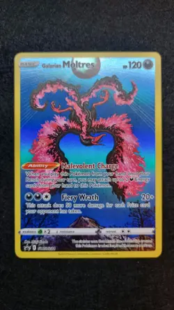 Pokemon TCG Galarian Moltres SWSH284 Holo Black Star Promo Card - Image 1