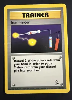 Pokemon Card - Item Finder Base Set 2 103/130 Rare - Image 1