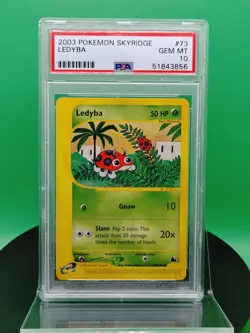 PSA 10 Ledyba 73/144 Skyridge e-Card Series Common 2003 English Pokemon TCG WoTC - Image 3