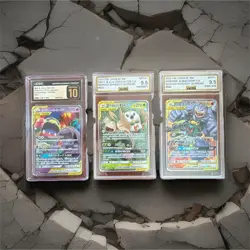 Pokemon GX Tag Team Graded Card Lot Muk, RWLT&Exe MrSHDW&Machamp Holo 3 Cards - Image 1
