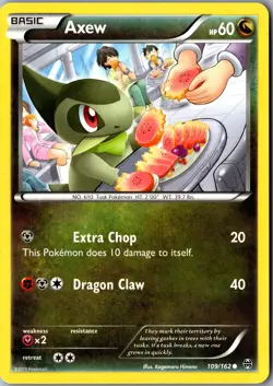 Axew (109) 109/162 Common XY - BREAKthrough LP Pokemon Card - Image 1