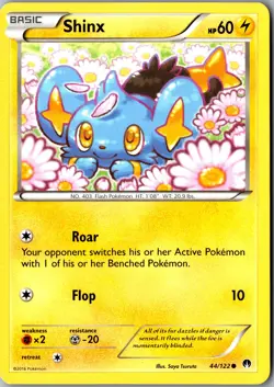 Shinx 44/122 Common XY - BREAKpoint LP Pokemon Card - Image 1