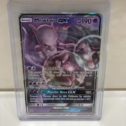 Good Condition 2019 Mewtwo GX SM196 Pokemon Card CCG TCG - Image 1