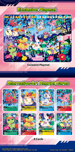 Digimon Card Game - PB-09 Floral Fun Playmat and Card Set - Image 1