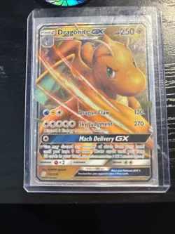 Pokemon TCG Dragonite GX Holo Ultra Rare Card Unified Minds 152/236 - Image 1