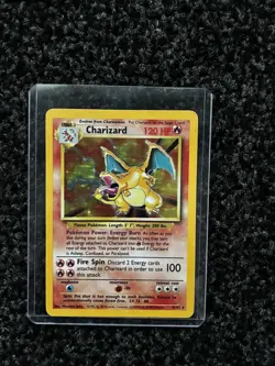 1995 TCG Charizard Pokemon Card 4/102 Holo Base Set RARE - Image 3