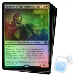 FOIL SENTINEL OF THE NAMELESS CITY X4 The Lost Caverns Of Ixalan LCI Magic MTG - Image 1