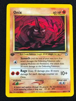 Pokemon Onix 69/111 1st Common (NM) - Image 1