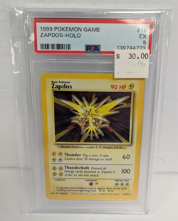 1999 Pokemon Game #16 Zapdos-Holo EX PSA 5 - Image 3