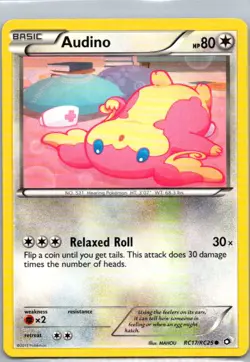 Pokemon TCG Audino RC17/113 Legendary Treasures MP - Image 1