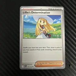 [4x Playset] Lillie's Determination 119/132 ME01: Mega Evolution Pokemon TCG - Image 1