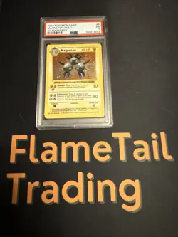 PSA 1 1999 Pokemon Shadowless Base Set Magneton # 9/102 WOTC - Image 2