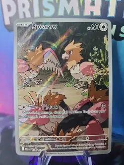 Spearow 151/132 Illustration Rare Holo Pokemon Me01: Mega Evolution NM/M - Image 1