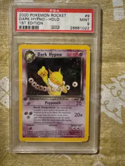 2000 POKEMON TEAM ROCKET DARK HYPNO HOLO 1ST EDITION PSA 9 9/82 - Image 1