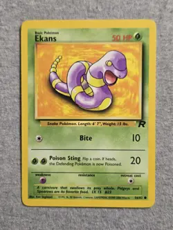 Ekans 56/82 Common Team Rocket Pokemon - Image 1