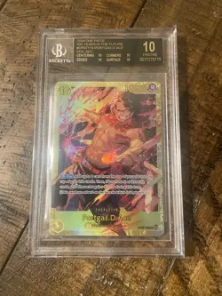 2024 One Piece 500 Years in the Future Portgas.D.Ace OP07-119 BGS 10 BLACK LABEL - Image 1