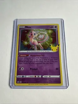Pokemon TCG Mew Celebrations 011/025 Holo Holo Rare mint fresh card 25th - Image 1