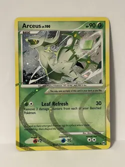 Pokemon TCG Arceus Holo Rare Card AR2/9 Grass Pokemon Card Game Mp - Image 1