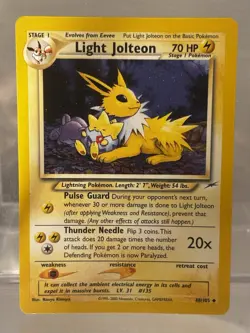 Pokemon Light Jolteon Neo Destiny Uncommon 70 HP Card 48/105 Regular Unlimited - Image 1