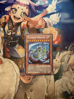 Rainbow Dragon - TAEV-EN006 Secret Rare NM Yugioh Card - Image 1
