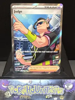 Pokemon Card Judge 222/182 Full Art Destined Rivals Trainer Near Mint - Image 1