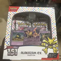 Alakazam EX Collection Pokemon 151 Boosters, 4-Pack Pokemon TCG Scarlet & Violet 820650855269 - Image 1