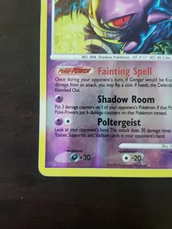 Pokemon Gengar 18/100 Stormfront Reverse Holo - Image 5