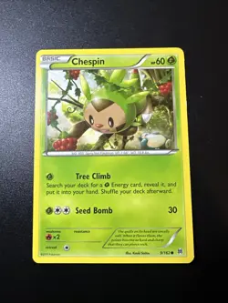 Pokemon - Chespin - 9/162 - Common - XY - BREAKthrough - Image 1