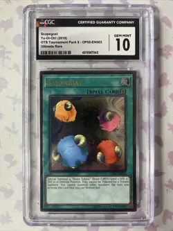 Yu-Gi-Oh! TCG Scapegoat OTS Tournament Pack 8 OP08-EN003 Ultimate Rare CGC 10 - Image 1