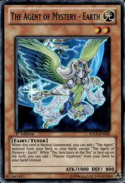 The Agent Of Mystery - Earth - Super Rare 1st Edition SDLS-EN002 - MP - YuGiOh - Image 1