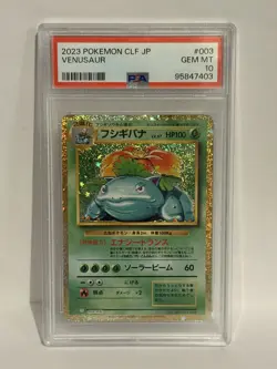 Pokemon TCG Classic Collection Holo Venusaur Card PSA 10 Gem Mint 003/032 CLF JP - Image 1