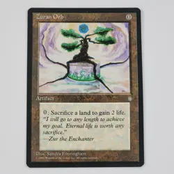 MTG Zuran Orb - Ice Age Magic the Gathering Vintage Artifact Card Land Sac - Image 1
