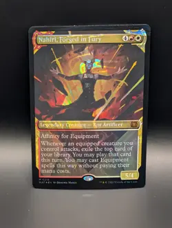 MTG - Nahiri, Forged in Fury - HALO FOIL BORDERLESS - MAT #215 - Mythic - Image 1