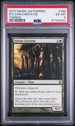 Magic MTG Sylvan Caryatid Theros #180 PSA 6 EX-MT - Image 1