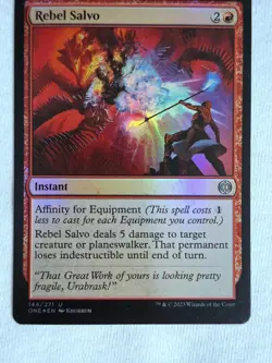 Rebel Salvo 144/271 Phyrexia: All Will Be One Foil Magic The Gathering TCG - Image 2