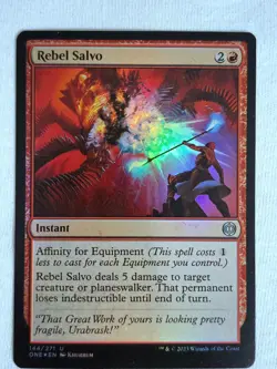 Rebel Salvo 144/271 Phyrexia: All Will Be One Foil Magic The Gathering TCG - Image 3