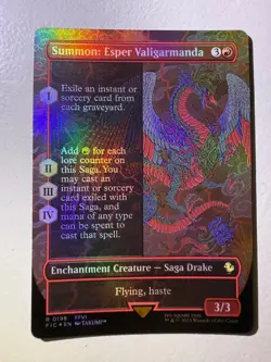 Summon: Esper Valigarmanda (Borderless) Commander: Final Fantasy Foil - Image 1