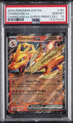 2024 POKEMON SVP EN-SV BLACK STAR PROMO #161 CHARIZARD EX PSA 10 - Image 1