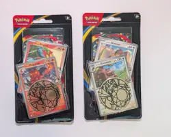2x Pokemon TCG Phantasmal Flames -Premium Checklane Blister (Greedent+Magcargo) - Image 1