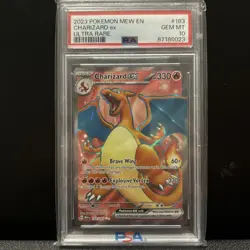 Pokemon Charizard ex Ultra Rare Holo 183/165 Scarlet & Violet 151 PSA 10 - Image 1
