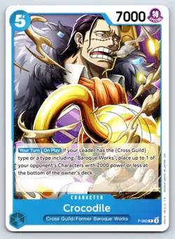One Piece - P-082 - Crocodile - P - Promo US Seller - Image 1