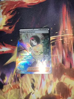 Pokemon TCG Erika's Invitation Holo Card 203/165 Scarlet & Violet 151 Sir NM - Image 1