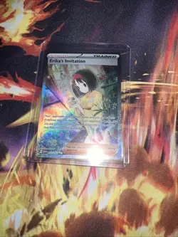 Pokemon TCG Erika's Invitation Holo Card 203/165 Scarlet & Violet 151 Sir NM - Image 3